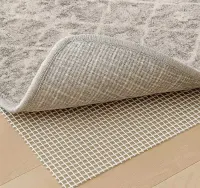 Mata ANTYPOŚLIZGOWA do dywanu - podkladka pod dywan 150x90 cm - stoper do dywanu - mata antyposlizgowa w kolorze bialym - mata do szuflady — ujęcie 2
