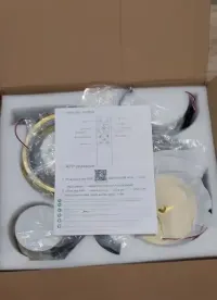 Nowa Lampa Sufitowa LED 6 Ringów Złota + Pilot + App | Inteligentna — ujęcie 5