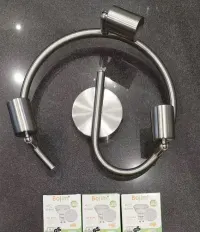 Nowa Lampa Sufitowa LED Bojim – Spirala 3xGU10 (Nikiel) — ujęcie 2