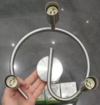 Nowa Lampa Sufitowa LED Bojim – Spirala 3xGU10 (Nikiel) — ujęcie 3