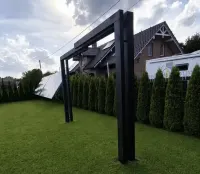 Nowoczesna Huśtawka ogrodowa ( LED) na wymiar - montaż — ujęcie 2