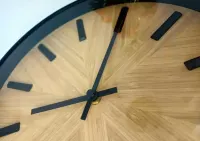 Nowoczesny bardzo cichy zegar ścienny do hotelu 30,5 cm loft zegar do kuchni salonu hotelowe — ujęcie 4