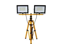 Nowy naświetlacz lampa LED 2 x 100W ze statywem teleskopowy biały neutralny — ujęcie 2