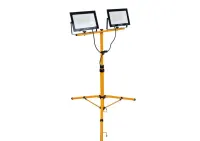 Nowy naświetlacz lampa LED 2 x 100W ze statywem teleskopowy biały neutralny — ujęcie 3