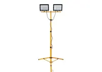 Nowy naświetlacz lampa LED 2 x 100W ze statywem teleskopowy biały neutralny — ujęcie 4