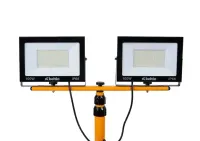 Nowy naświetlacz lampa LED 2 x 100W ze statywem teleskopowy biały neutralny — ujęcie 5