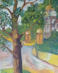 Obraz na płótnie ręcznie maliwany 100x80cm — ujęcie 5