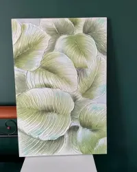 Obraz ręcznie malowany 60x90 Monstera — ujęcie 3