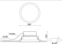 Oprawa oświetleniowa 8szt Prima Led 1900lm 22w IP44 + Led Driver — ujęcie 2