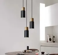 ouglres 3-punktowa lampa wisząca w stylu vintage — ujęcie 2