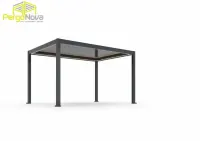 Pergola aluminiowa tarasowa LED | Zadaszenie tarasu | Pergola lamelowa — ujęcie 4