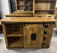 Piękna loftowa komoda 140cm Nowość seria Works tylko w MangoMeble — ujęcie 2