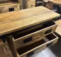 Piękna loftowa komoda 140cm Nowość seria Works tylko w MangoMeble — ujęcie 3