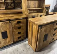 Piękna loftowa komoda 140cm Nowość seria Works tylko w MangoMeble — ujęcie 5