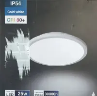 Plafon Lampa LED 25W | IP54 (Łazienka/Korytarz) | Zimna Biel — ujęcie 3