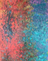 Potęga Muzyki – obraz abstrakcyjny akryl 50x70 cm, ręcznie malowany — ujęcie 2