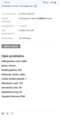 Sprzedam Lampa Galaxy 1 — ujęcie 5
