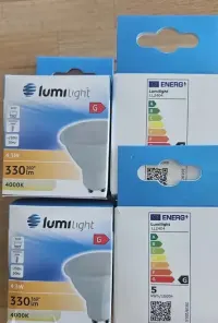 Świetlówki LED 4szt. 4,3W, 4000K — ujęcie 2