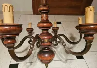 Sześcioramienny żyrandol lampa shabby chic — ujęcie 4