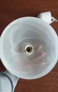 Szklany mleczny klosz, lampa do kuchni, przedpokój — ujęcie 3