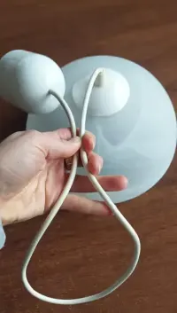 Szklany mleczny klosz, lampa do kuchni, przedpokój — ujęcie 4