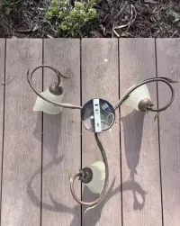Szklany żyrandol/lampa — ujęcie 3