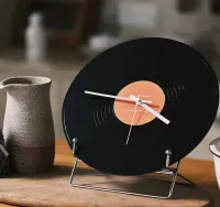 STYLOWY Zegar ścienny WINYL nowoczesny analogowy na ścianę vintage — ujęcie 4