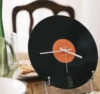 STYLOWY Zegar ścienny WINYL nowoczesny analogowy na ścianę vintage — ujęcie 5