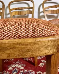 Krzesła Art Deco kultowy oryginalny Thonet lata 40. buk mat vintage retro antyk pelna renowacja — ujęcie 2