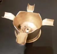Popielnica antyk ręczna robota z łuski pocisku altyler. 1915r — ujęcie 2