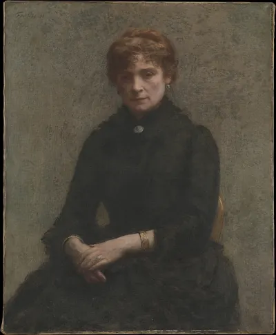 Portrait of a Woman — Henri Fantin-Latour — praca Julia Jabłońska, Szczecin