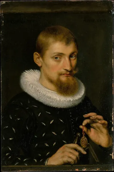 Portrait of a Man, Possibly an Architect or Geographer — Peter Paul Rubens — praca Paweł Pawlak, Toruń