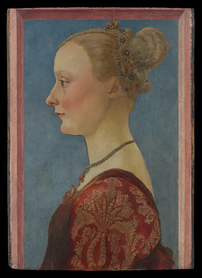 Portrait of a Woman — Piero del Pollaiuolo (Piero di Jacopo Benci) — praca Rafał Wieczorek, Lublin