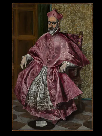 Cardinal Fernando Niño de Guevara (1541–1609) — El Greco (Domenikos Theotokopoulos) — praca Agnieszka Zając, Zielona Góra