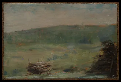 Landscape at Saint-Ouen — Georges Seurat — praca Barbara Sokołowski, Lublin