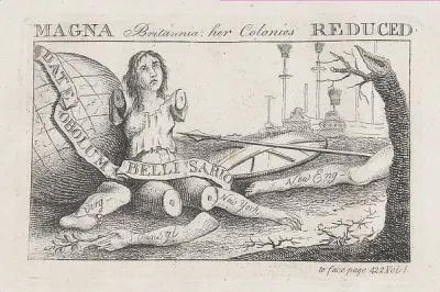 Magna Britannia: Her Colonies Reduced — Benjamin Franklin — praca Patryk Sikora, Wrocław