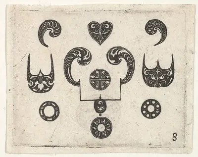 Blackwork Print with Various Motifs — Claes Jansz. Visscher — praca Mateusz Dąbrowski, Poznań