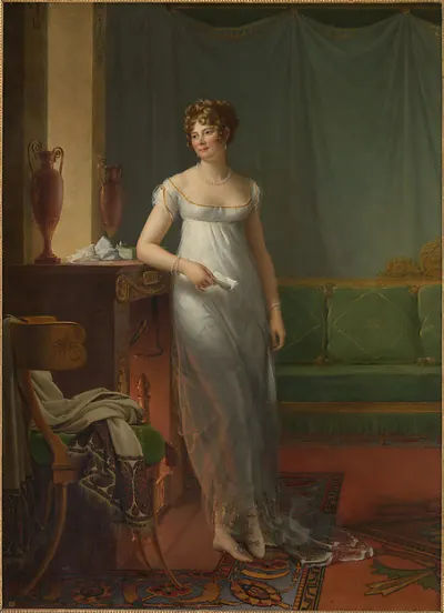 Madame Charles Maurice de Talleyrand Périgord (1761–1835) — baron François Gérard — praca Aleksandra Baran, Olsztyn