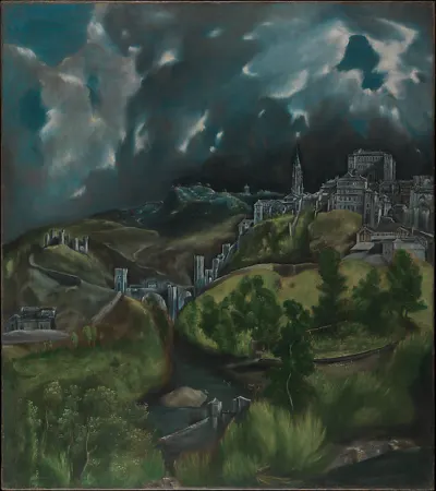View of Toledo — El Greco (Domenikos Theotokopoulos) — praca Barbara Sokołowski, Lublin