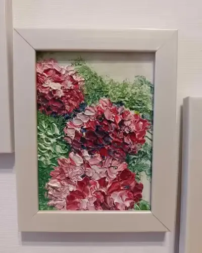0braz olejny miniatura 9 x 12cm w ramce — praca Małgorzata, Łódź