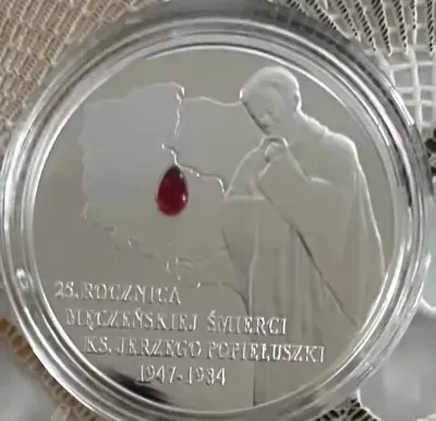 10 zł 25. Rocznica Męczeńskiej Śmierci Ks. Jerzego Popiełuszki 2009 — praca Jan, Mielec