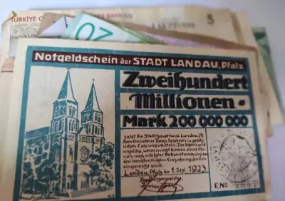 200 Milionów Marek Niemcy NOTGeldschein Landau Pfalz i inne Kolekcja — praca Blanka, Wrocław