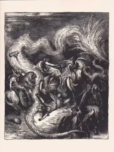 4 prace tworzące cykl pt."Mitologia germańska" — praca Andrzej Masianis, Toruń
