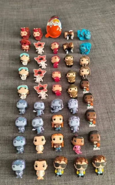 44 figurki Stranger Things Kider Joy, stan bardzo dobry. — praca Krzysztof, Bełchatów