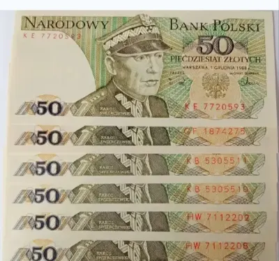 50 zł Świerczewski w stanie UNC — praca Makros78, Kielce