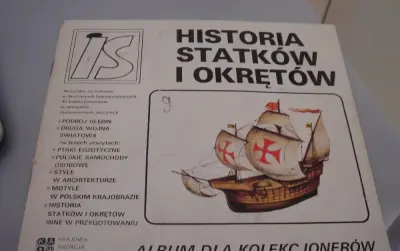 Album kolekcjonerski Historia statków i okrętów — praca Artur, Kielce