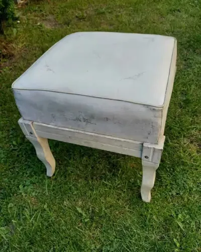 Antyk vintage  taboret stary antyk art deco krzesło ławka — praca Sławomir, Rydułtowy