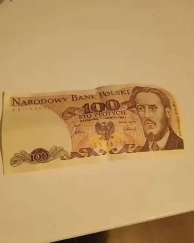 Banknot 100 złotych 1986 — praca Tony Montana, Łódź