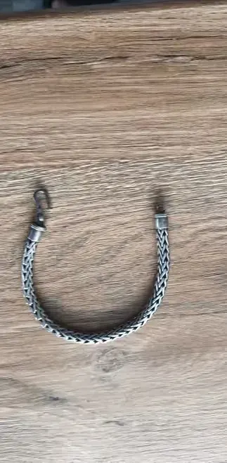 Bransoleta męska srebrna,etniczna,Bali,ręcznie robiona 46.3 g,naturalna patyna — praca O.l.i, Toruń