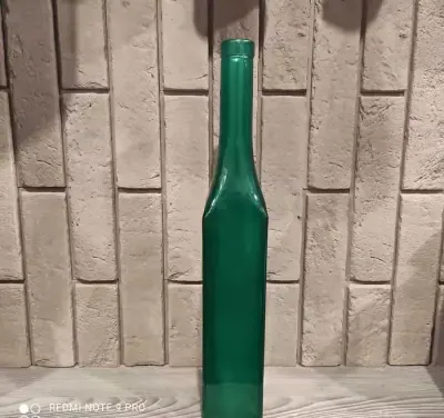 butelka kolekcjonerska kolor morski, morska wys 35 cm — praca asia, Zduńska Wola